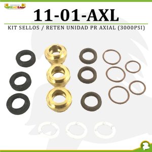 KIT SELLOS / RETEN UNIDAD PR AXIAL (3000PSI)