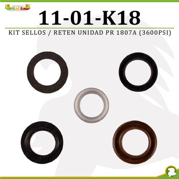 KIT SELLOS / RETEN UNIDAD PR 1807A (3600PSI)