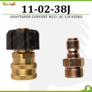 ADAPTADOR CONVERT M22+ AC 3/8 HIDRO