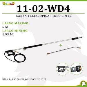 LANZA TELESCOPICA HIDRO 6 MTS