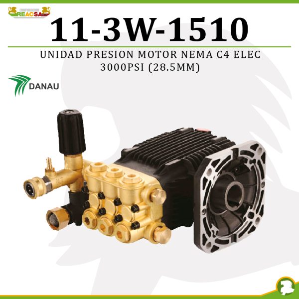 UNIDAD PRESION MOTOR NEMA C4 ELEC 3000PSI (28.5MM)