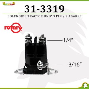 SOLENOIDE TRACTOR UNIV 3 PIN / 2 AGARRE