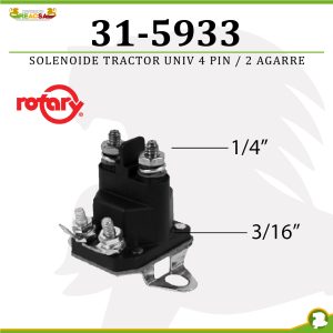 SOLENOIDE TRACTOR UNIV 4 PIN /2 AGARRE