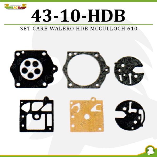 SET CARB WALBRO HDB  MCCULLOCH 610