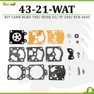 KIT CARB OLEO 740/ HUSQ 55/ ST 250/ ECH 3605