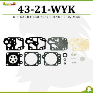 KIT CARB OLEO 753/ SHIND C230/ MAR