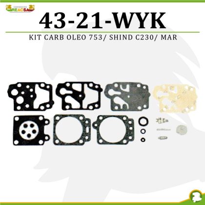 KIT CARB OLEO 753/ SHIND C230/ MAR