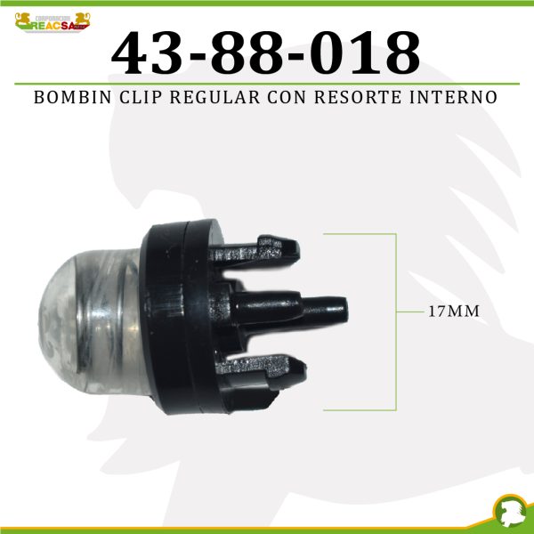 BOMBIN CLIP REGULAR CON RESORTE INTERNO