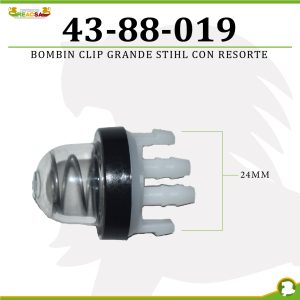 BOMBIN CLIP GRANDE STIHL CON RESORTE