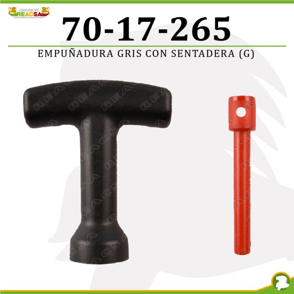 EMPUNADURA GRIS CON SENTADERA ( G )