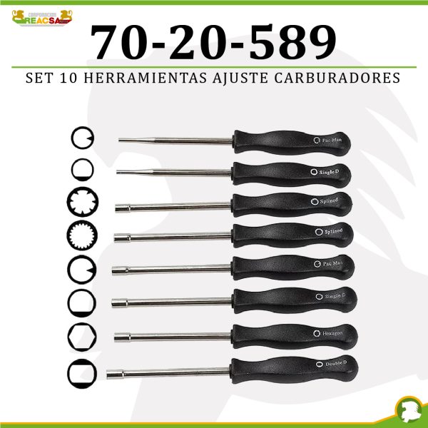 SET 10 HERRAMIENTAS AJUSTE CARBURADORES