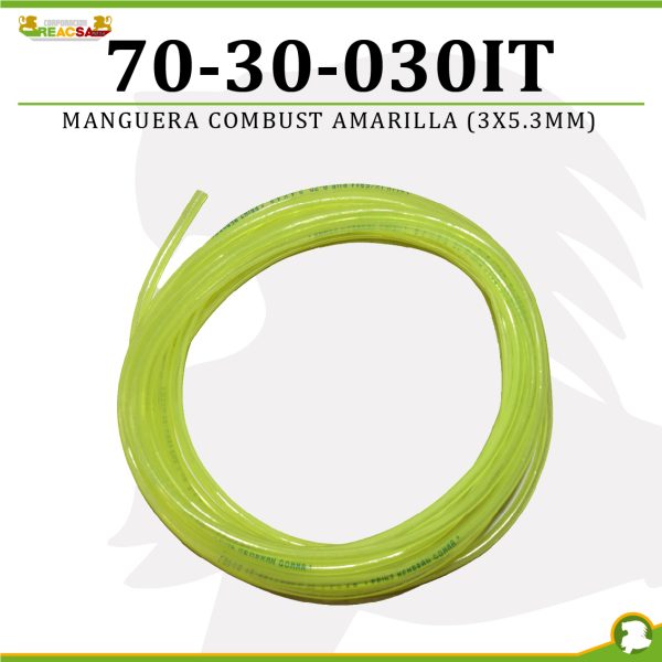 MANGUERA COMBUST AMARILLA (3X5.3MM) RO-10699