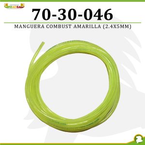 MANGUERA COMBUST AMARILLA (2.4X5MM)