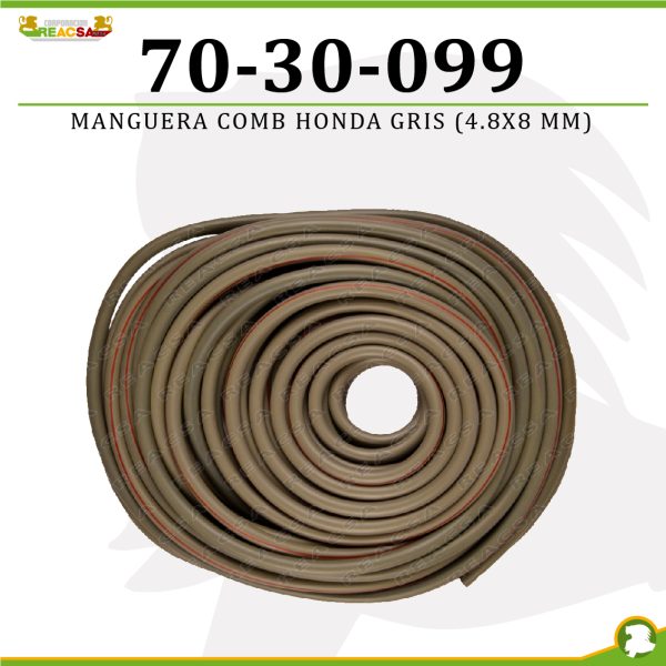 MANGUERA COMB HONDA GRIS (4.8X 8MM)