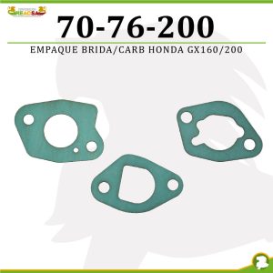 EMPAQUE BRIDA/CARB/DEPUR HONDA GX160/200