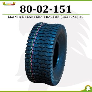 LLANTA DELANT TRACTOR (15*600*6) 2C