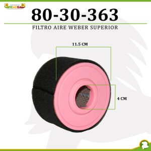 FILTRO AIRE WEBER SUPERIOR