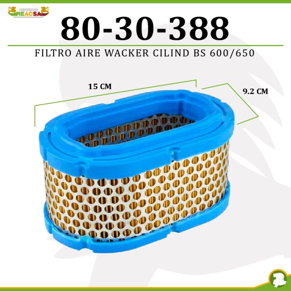 FILTRO AIRE WACKER CILIND BS 600/650