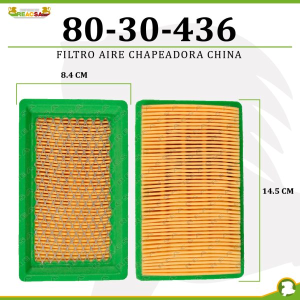 FILTRO AIRE CHAPEADORA CHINA