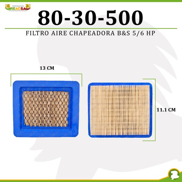 FILTRO AIRE CHAPEAD B&S 5/6 HP / GX 100