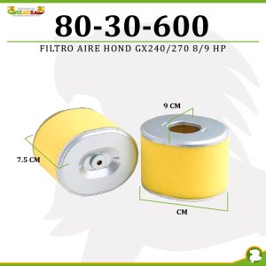 FILTRO AIRE HOND GX240/270   8/9 HP