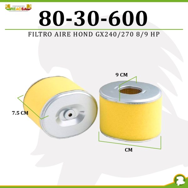 FILTRO AIRE HOND GX240/270   8/9 HP