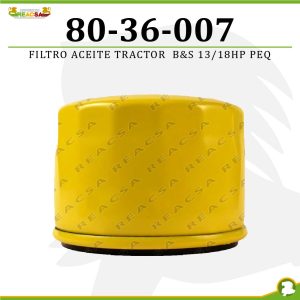 FILTRO ACEITE TRACTOR  B&S 13/18HP PEQ