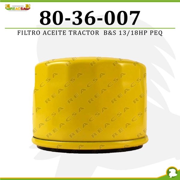 FILTRO ACEITE TRACTOR  B&S 13/18HP PEQ