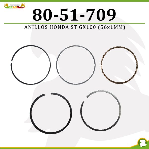 ANILLOS HONDA GX100 (56x1MM)