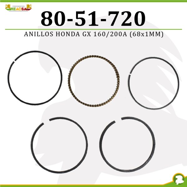 ANILLOS HONDA GX 160/200A (68X1MM)