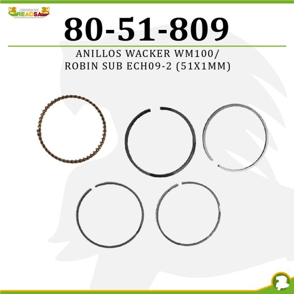 ANILLOS WACKER WM100/ ROBIN SUB EH09-2 (51X1MM)