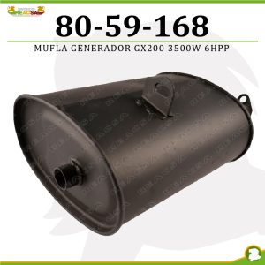 MUFLA GENERADOR GX200 3500W 6HP