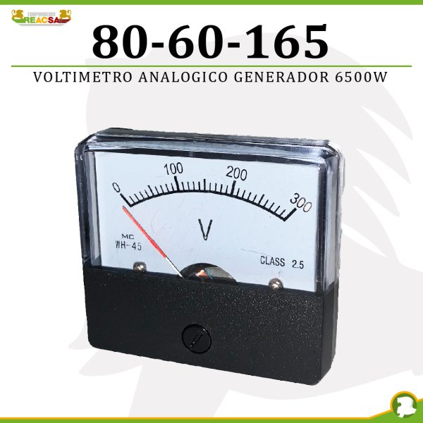 VOLTIMETRO ANALOGICO GENERADOR 6500W