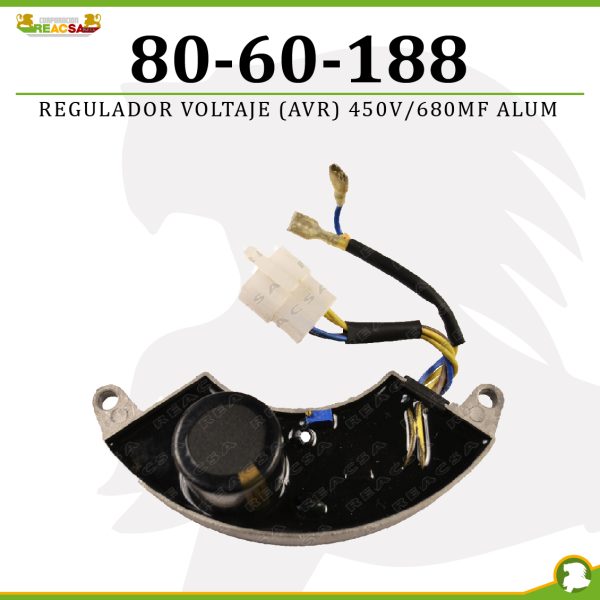 REGULADOR VOLTAJE (AVR) 450V/680MF ALUM