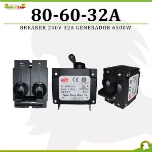 BREAKER 240V 32A GENERADOR 6500W