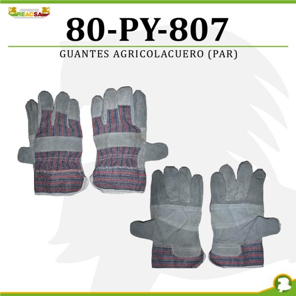 GUANTES AGRICOLA CUERO (PAR)