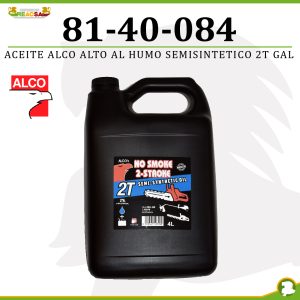 ACEITE ALCO ALTO AL HUMO SEMISINTET GALON 2T / 4 LTS AZUL