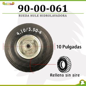 RUEDA HULE HIDROLAV #4 10 PULG