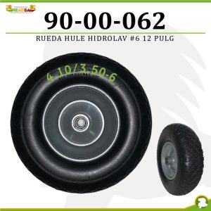 RUEDA HULE HIDROLAV #6  12 PULG