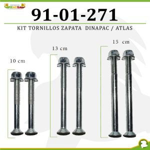 KIT TORNILLOS ZAPATA  DINAPAC / ATLAS