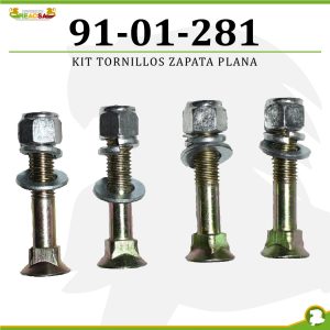 KIT TORNILLOS ZAPATA PLANA